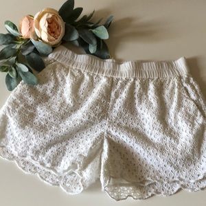 Lucky Brand Lace White Shorts 🍀